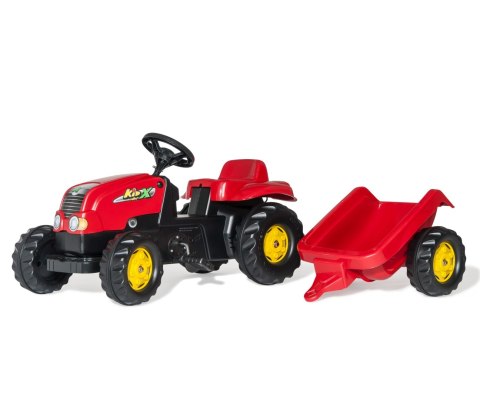 Rolly Toys 012121 Traktor Rolly Kid z przeczepą Czerwony