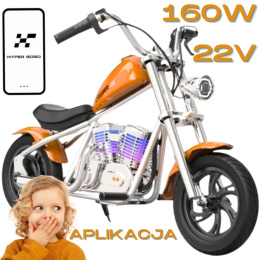 Motor na akumulator Chopper Cruiser 12 Plus Hyper Gogo 160W 22V Pompowane koła do 16 km/h + APLIKACJA