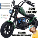 Motor na akumulator Chopper Cruiser 12 Plus Hyper Gogo 160W 22V Zielony Pompowane koła do 16 km/h