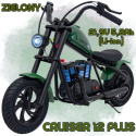 Motor na akumulator Chopper Cruiser 12 Plus Hyper Gogo 160W 22V Zielony Pompowane koła do 16 km/h