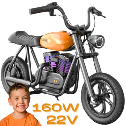 Motor na akumulator Chopper Pioneer 12 Plus Hyper Gogo 160W 22V Pomarańczowy Pompowane koła do 16 km/h