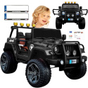 Auto na akumulator Monster Jeep WXE1688 12V14Ah 4x4 Czarny