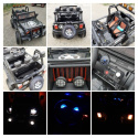 Auto na akumulator Monster Jeep WXE1688 24V 10Ah 4x4 Czarny