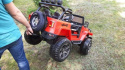 Auto na akumulator Monster Jeep WXE1688 24V 10Ah 4x4 Czerwony