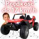 Auto na akumulator Buggy Clash Challenger SX1928 24V 14AH 4x200W Czerwony