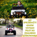 Auto na akumulator Monster Jeep WXE1688 12V 14Ah 4x4 Biały