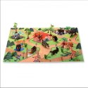 WOOPIE Large Wild Animal Figures Set + Mat and Accessories 23 el.