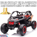 Buggy na akumulator Maverick 4x4 CAN-AM RR Turbo RR 4x200W 24V20AH Czarny Panel SPORT