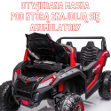 Mega Buggy A032 ATV Racing 24V 14AH 4x200W na akumulator Czerwony