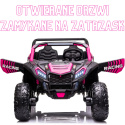 Mega Buggy A032 ATV Racing 24v 14AH 4x200W na akumulator Różowy