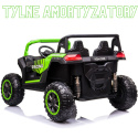 Mega Buggy A032 ATV Racing 24V 14AH 4x200W na akumulator Zielony