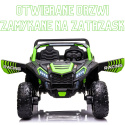 Mega Buggy A032 ATV Racing 24V 14AH 4x200W na akumulator Zielony