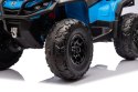 Quad Can Am Outlander ATV z Pilotem Niebieski