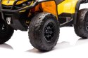 Quad Can Am Outlander ATV z Pilotem Żółty