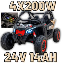 Buggy na akumulator Maverick 4x4 CAN-AM RR Turbo RR Czarny Panel SPORT