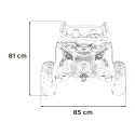 Buggy na akumulator Maverick 4x4 CAN-AM RR Turbo RR Czarny Panel SPORT