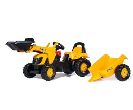 Rolly Toys 023837 Traktor Rolly Kid JCB z łyżką i przyczepą