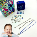 ZESTAW DO ROBIENIA BRANSOLETEK CHARMS ZAWIESZKI STITCH