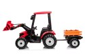 Pojazd MEGA Traktor D68 Z Przyczepką Czerwony