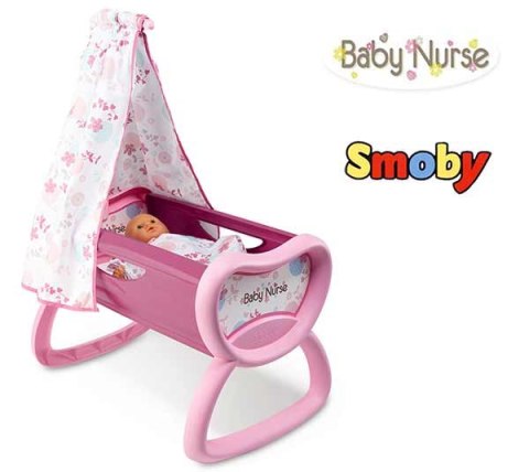 SMOBY kołyska Baby Nurse z Baldachimem