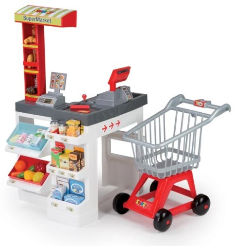 SMOBY Supermarket czerwony