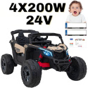 Buggy Maverick ATV CAN-AM na akumulator 4x200W 24V 5Ah CA-003 Czarny